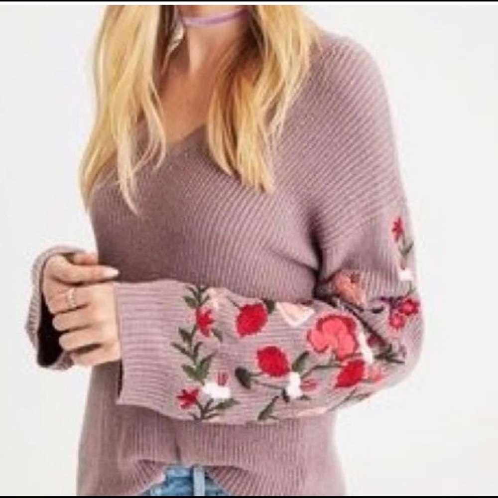Embroidered sweater